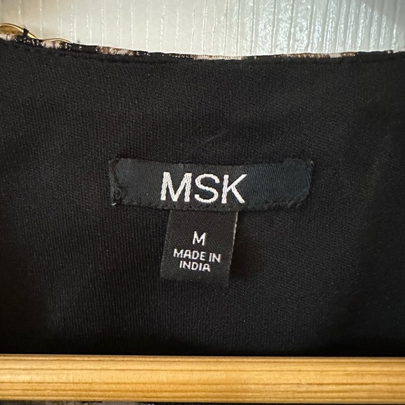 MSK Animal Print Blazer with Gold Chain Detail - Picture 3 of 6